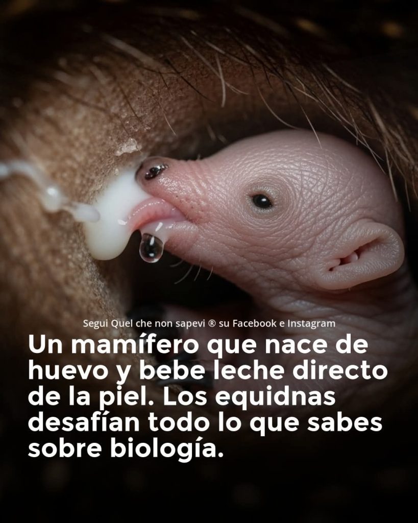 *ESTE ANIMAL DESAFÍA LA BIOLOGÍA, PORQUE NACE DE UN HUEVO Y SU SISTEMA DE LACTANCIA ES ÚNICO EN LA NATURALEZA: «EL EQUIDNA».