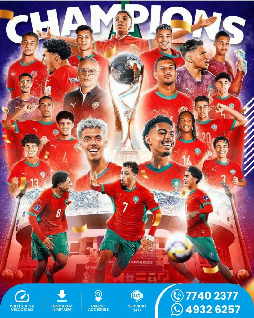 *DESPUÉS DE DERROTAR 2-0 A ARGENTINA, MARRUECOS SE QUEDA CON EL TÍTULO DEL MUNDIAL SUB-20 DE CHILE 2025*