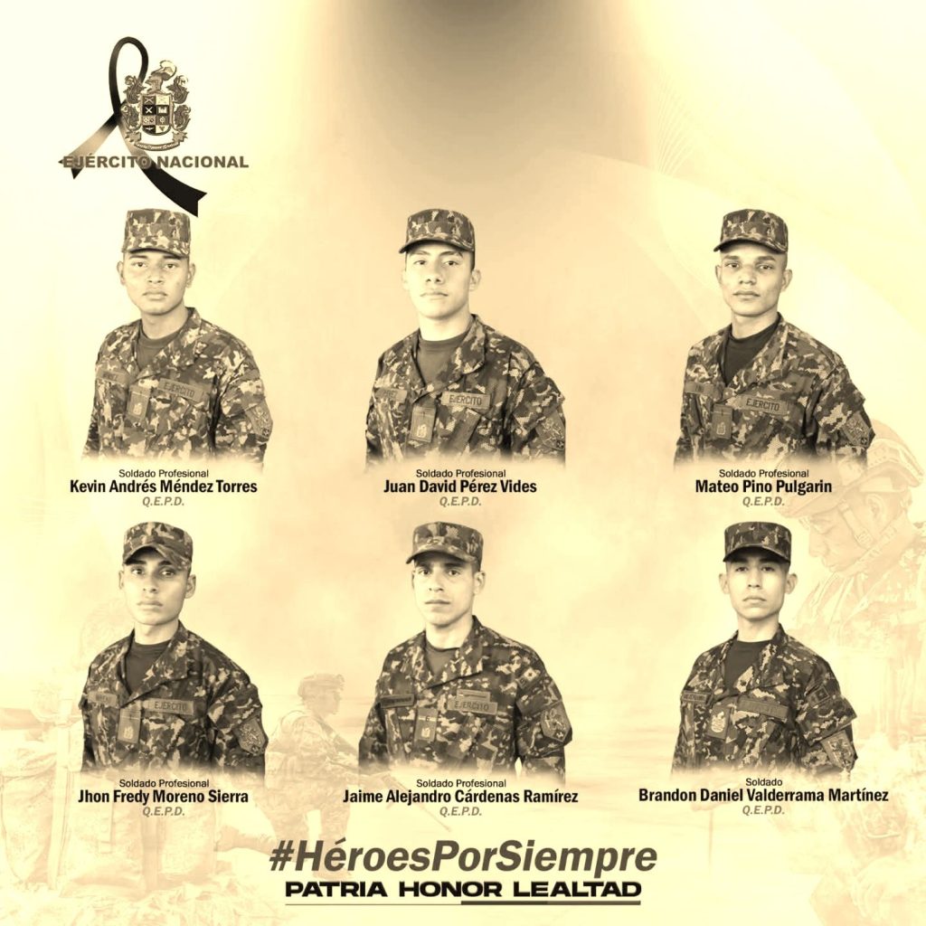 Más familias colombianas pasarán sus días de navidad sumidos en la tristeza y el dolor a causa de ataques terroristas.