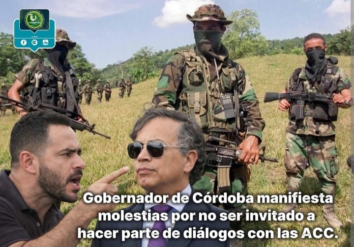 Gobernador de Córdoba cuestiona diálogos del Gobierno con el Clan del Golfo sin consulta regional.