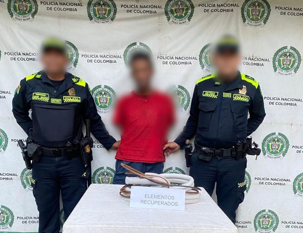 Capturan en flagrancia a un hombre por hurto en el centro de Montería.