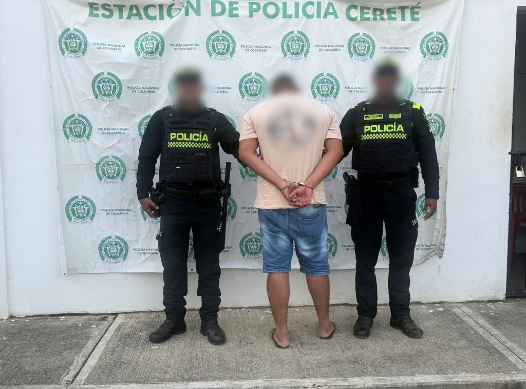 Le pegaba a su compañera en un barrio de Cereté-Córdoba y fue capturado por la Policía.