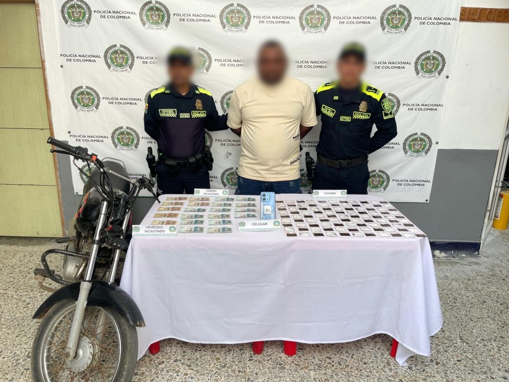 Capturado en flagrancia un sujeto con abundantes dosis cocaína en el bajo Sinú cordobés.